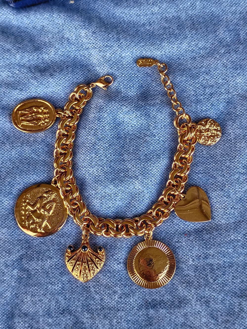 Vint, Jacqueline Kennedy Replica Charm Bracelet, Camrose & Kross, Orig Box
